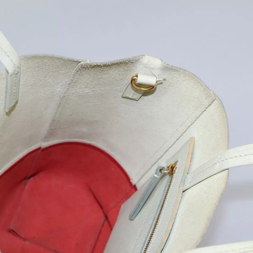 CELINE Tote Bag Leather 2way Red Auth ep7482 - Picture 12 of 16